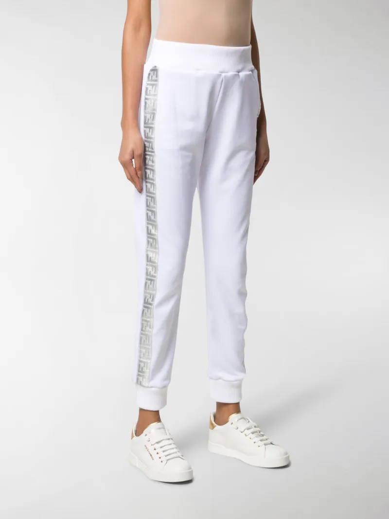 fendi white track pants