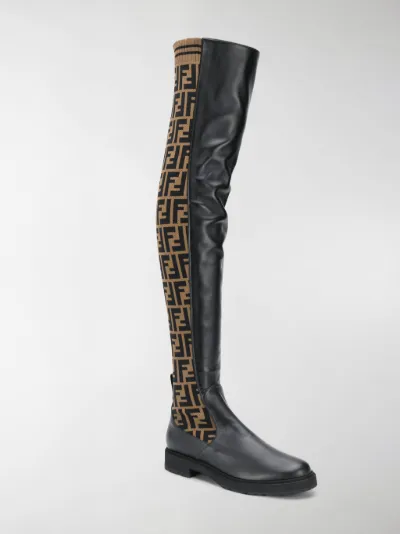 fendi thigh high boots