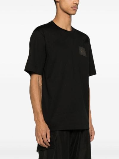 Fendi Black 'FF' Patch T-Shirt Fendi