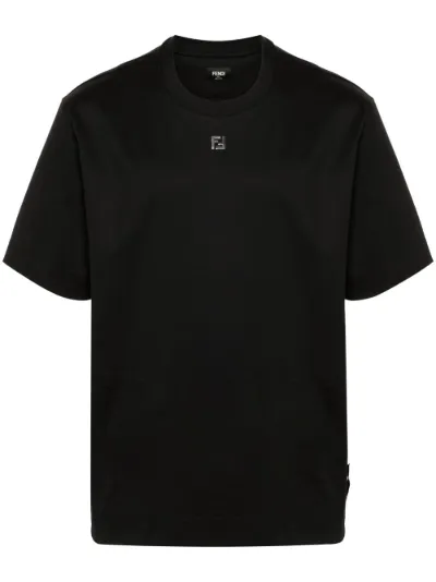 FENDI FF plaque cotton T shirt Eraldo FK