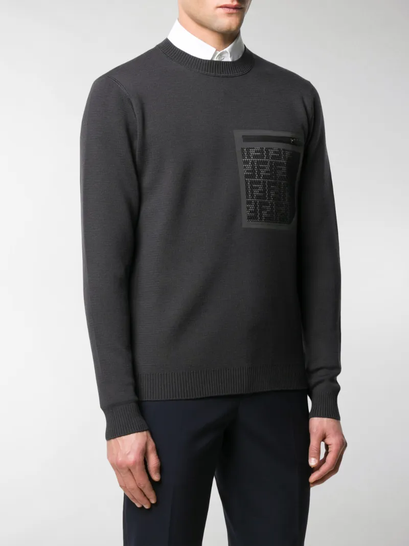 grey fendi jumper