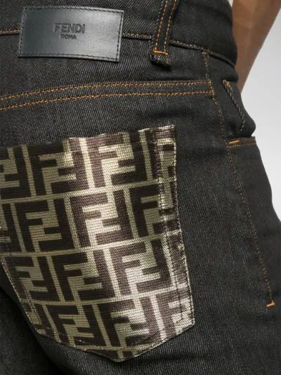 fendi monster jeans
