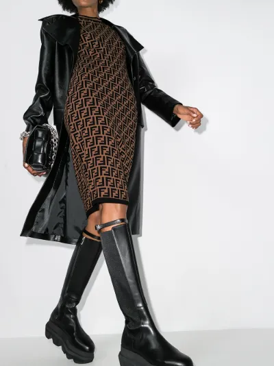 fendi knit midi dress