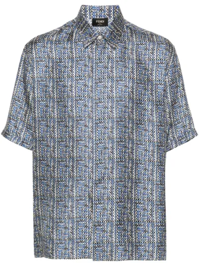 FENDI FF print silk shirt Eraldo DE