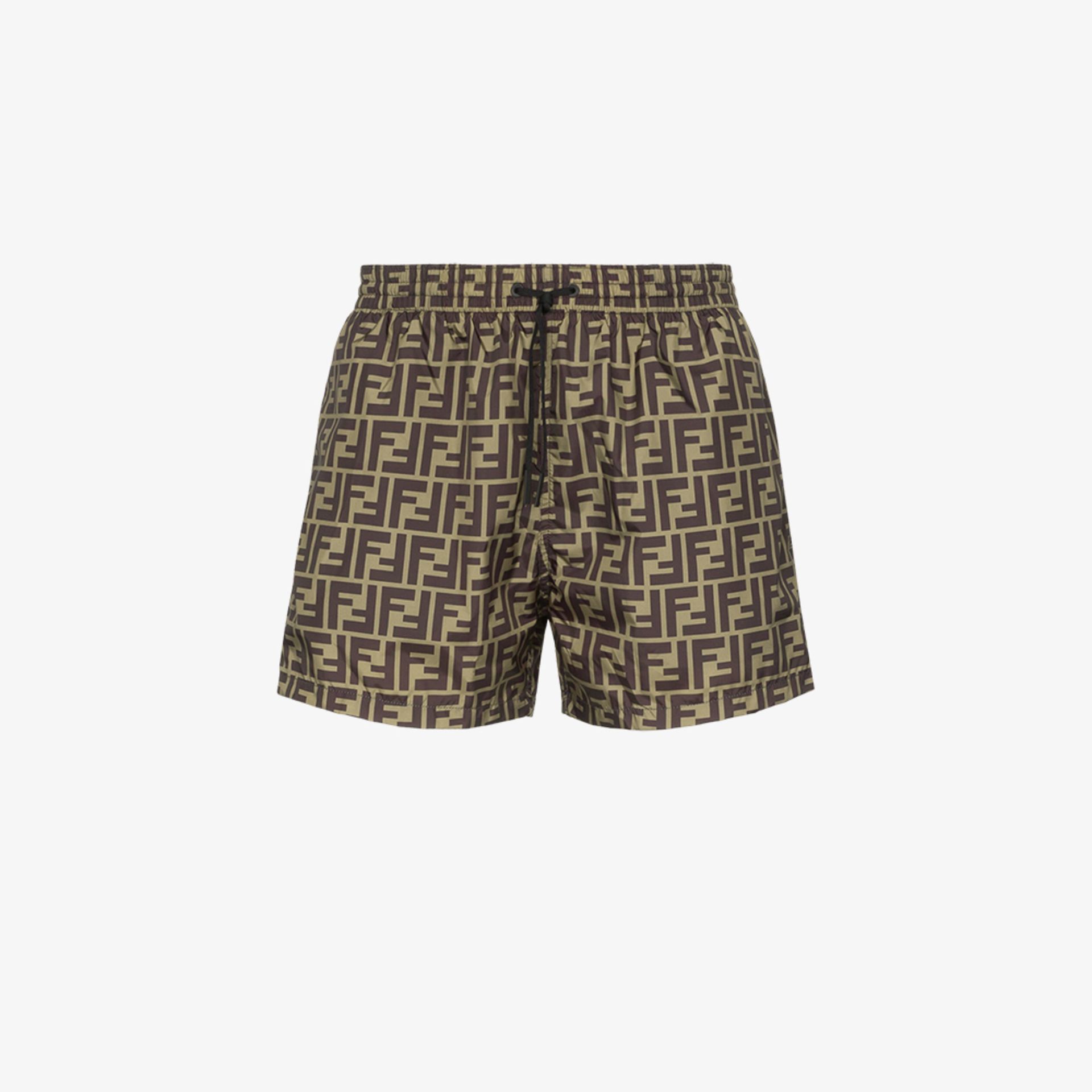 fendi swim shorts grey