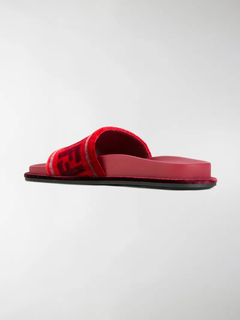 fendi red slides