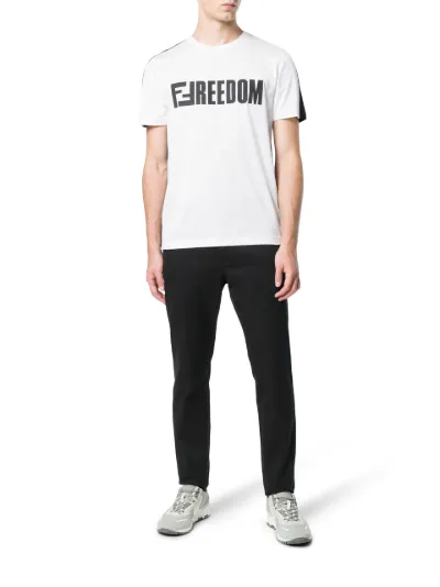 FENDI FFreedom print T shirt Eraldo FR