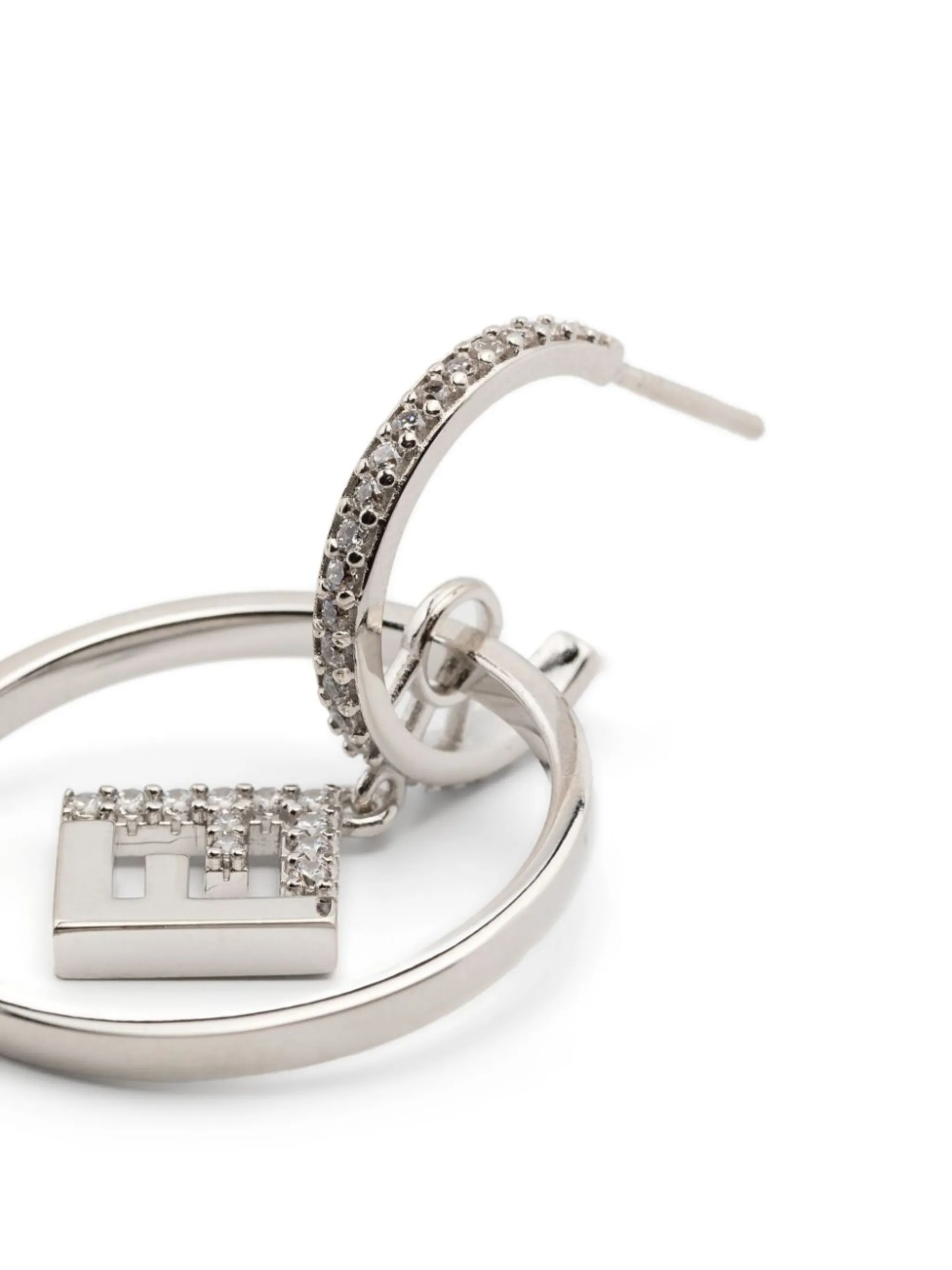 Fendi earrings with outlets diamond and necklace