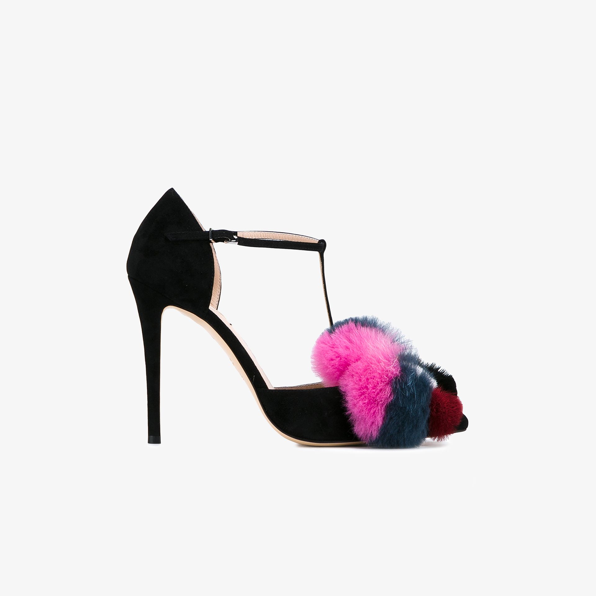 fendi mink heels