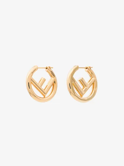 fendi gold hoops