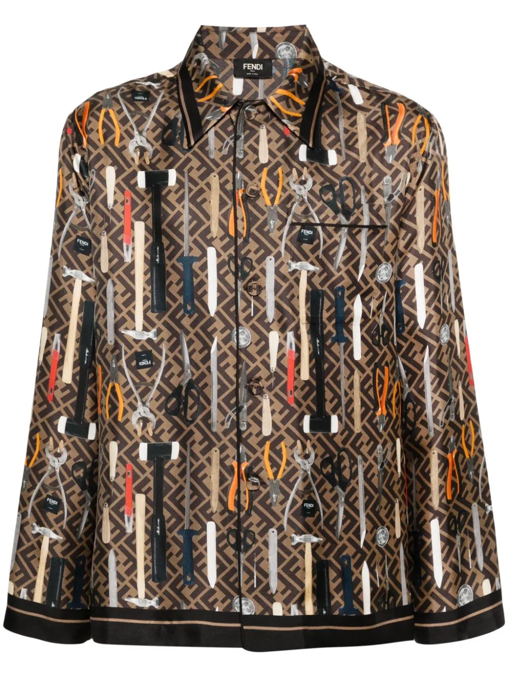 Fendi silk blouse online