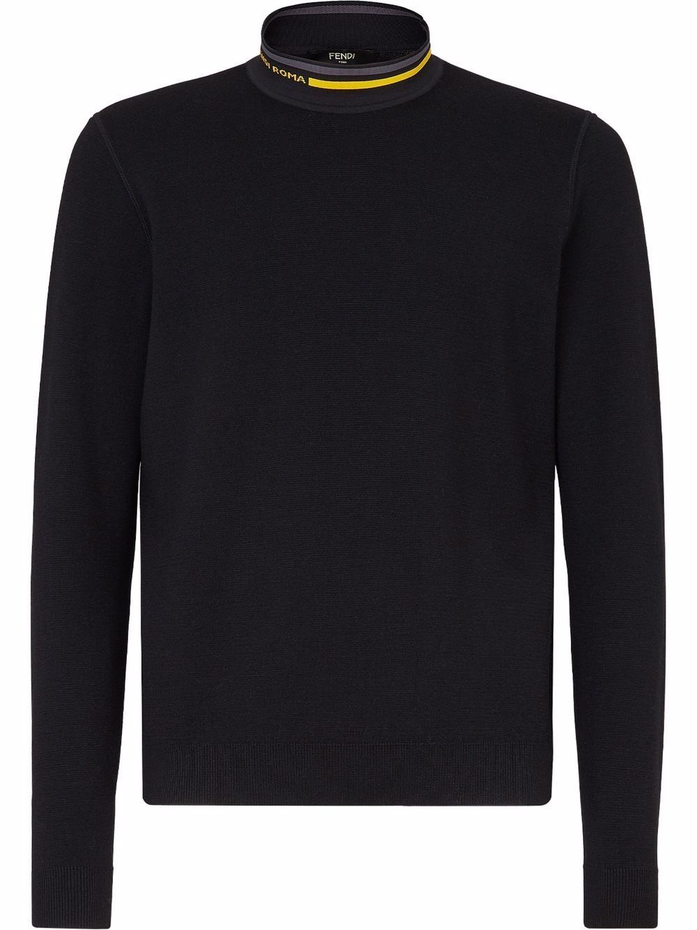 Fendi logo outlet neck jumper