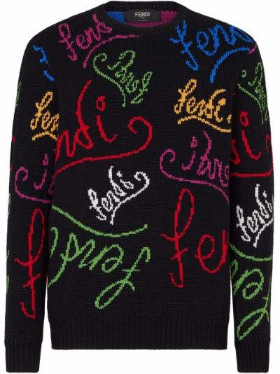 Fendi cheap intarsia sweater