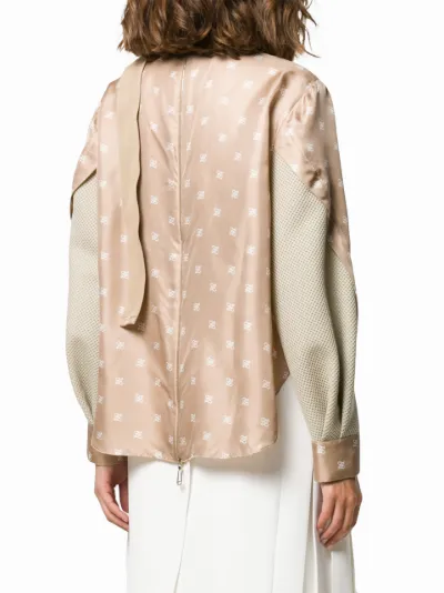 fendi print blouse