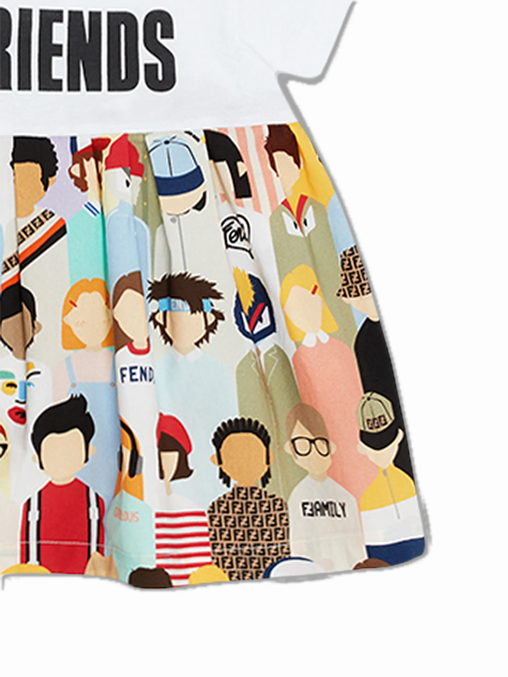 Fendi Kids cartoon print dress Eraldo DE