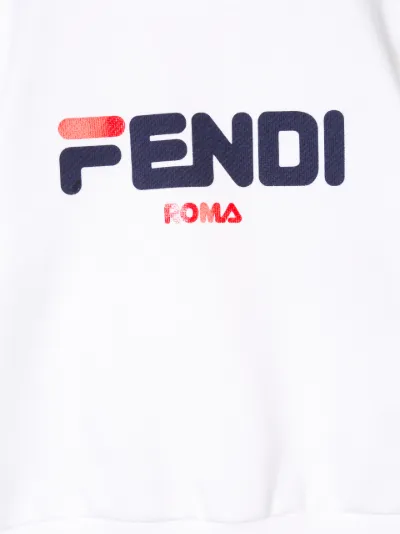 Fendi Kids Fendi Mania logo patch sweatshirt Eraldo HR