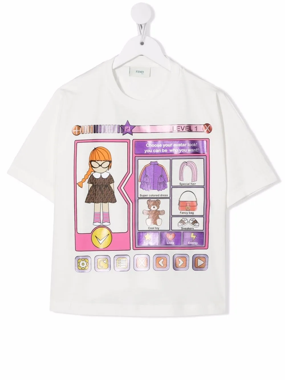 Girls fendi 2024 t shirt