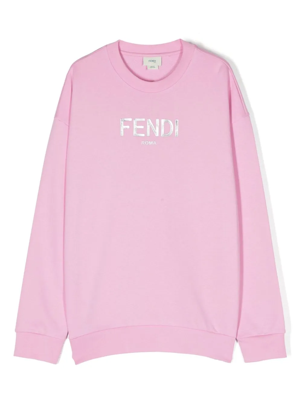 Fendi Kids logo print cotton sweatshirt Eraldo PN