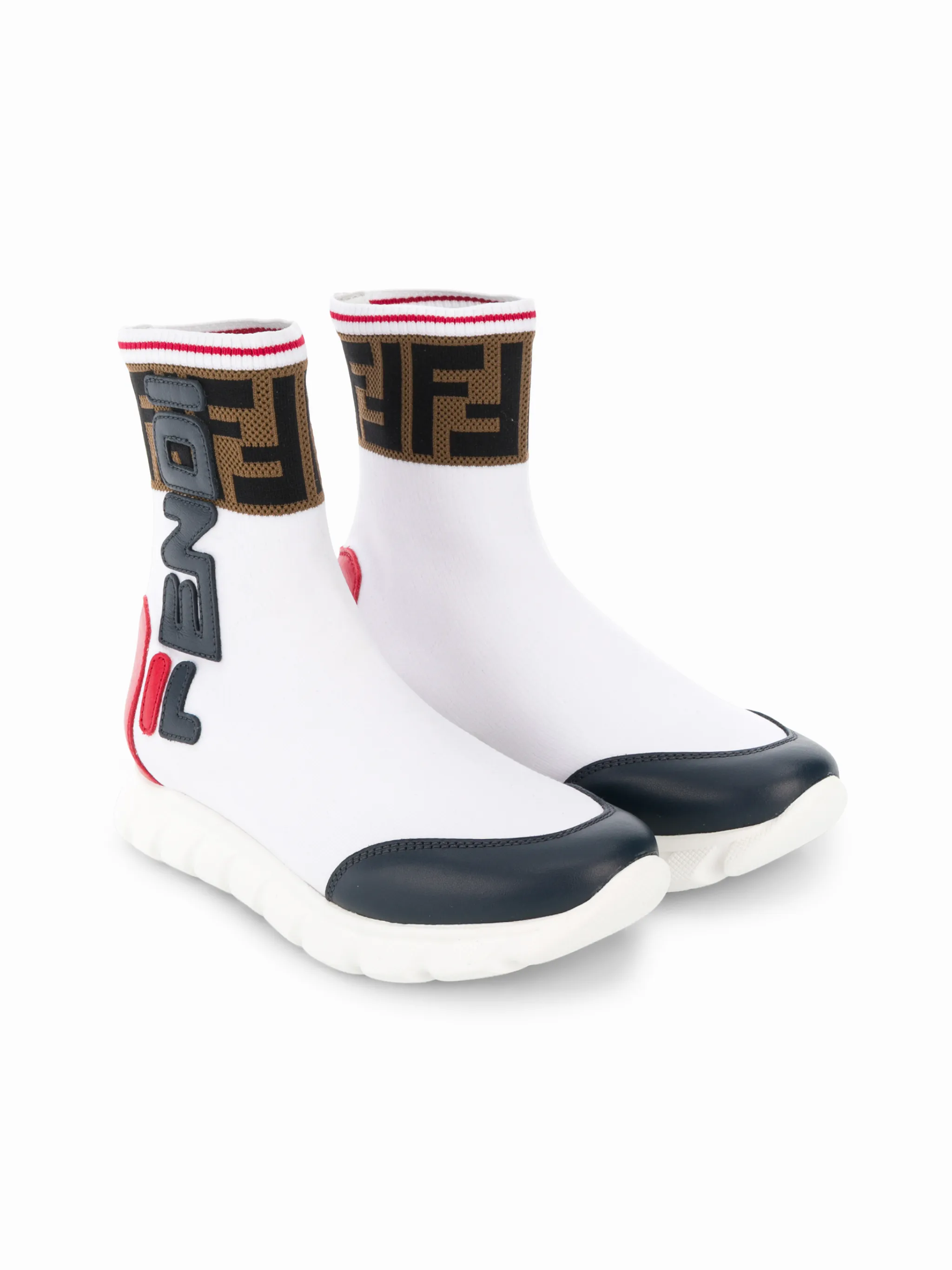 Fendi Kids logo sock sneakers Eraldo HR