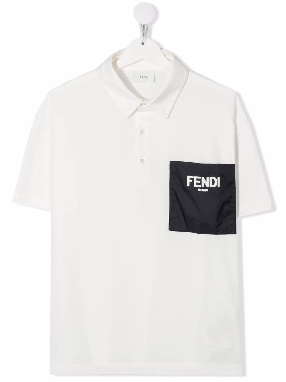 fendi white polo shirt