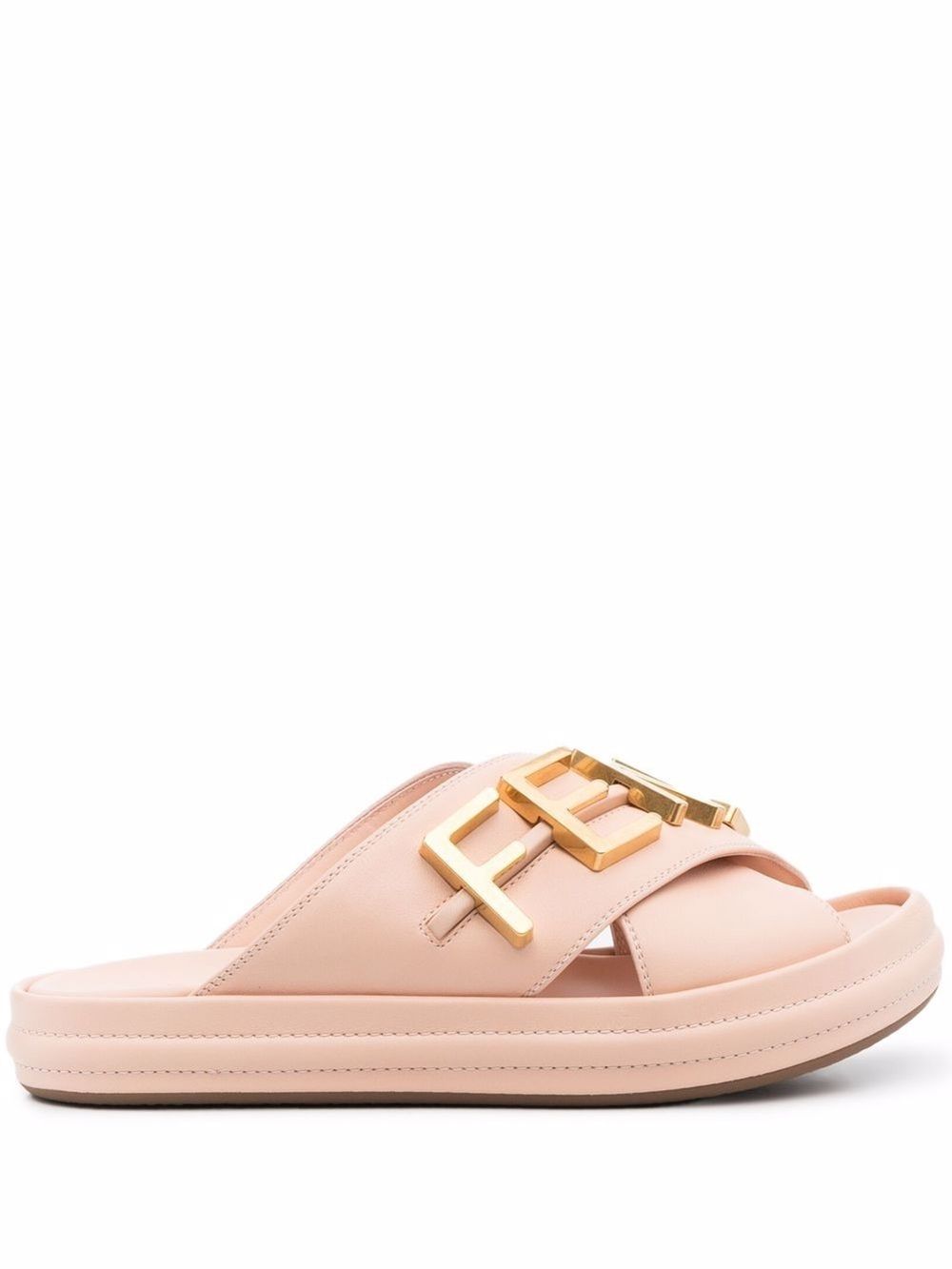 Fendi pink clearance rubber slides