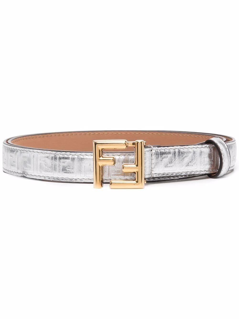 FENDI logo buckle leather belt Eraldo FR