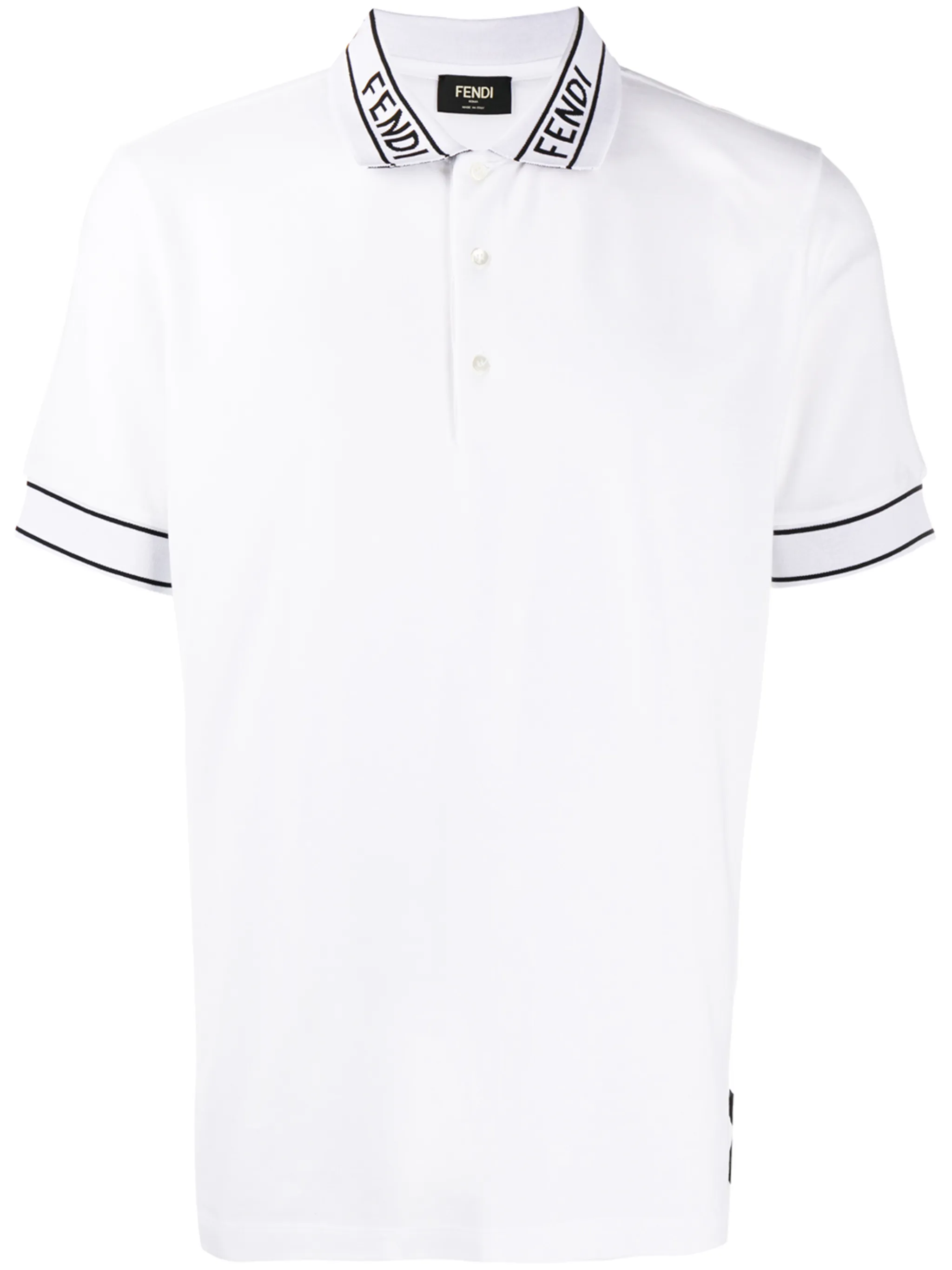 FENDI logo collar polo shirt | Eraldo.com US