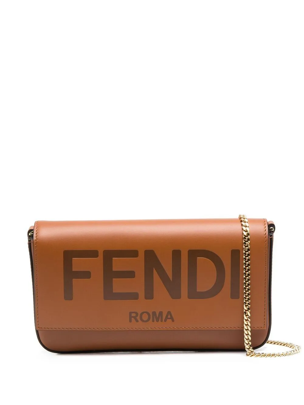 fendi logo clutch