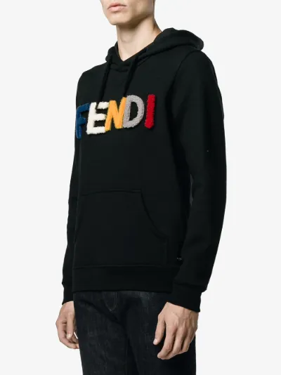 fendi logo hoodie