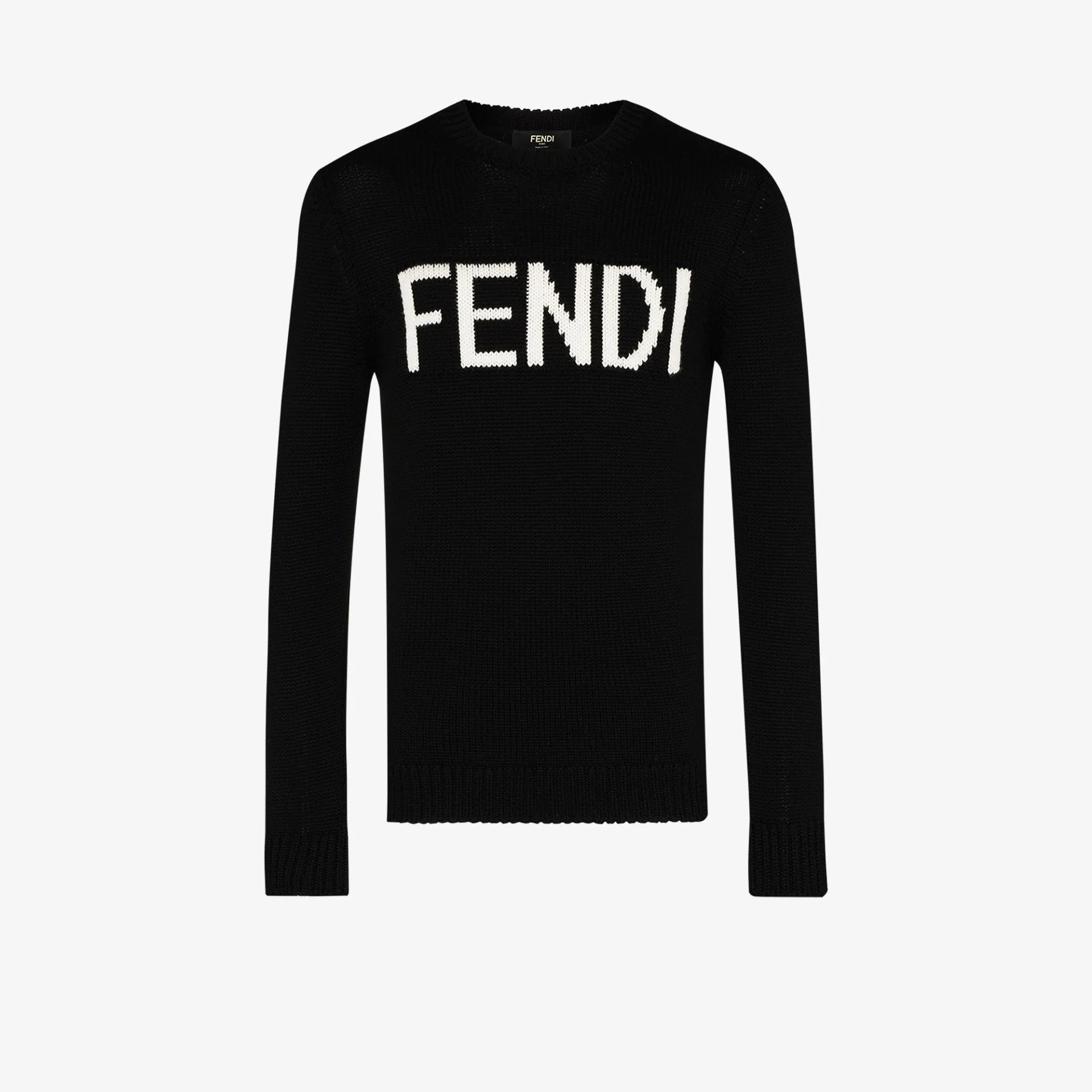 fendi logo intarsia sweater