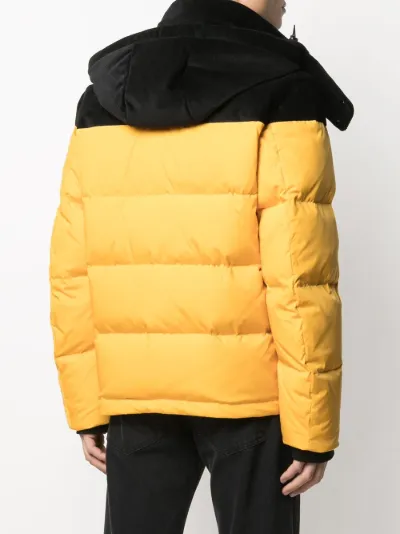 fendi logo padded jacket