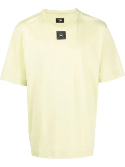 logo-patch short-sleeve T-shirt | Fendi 