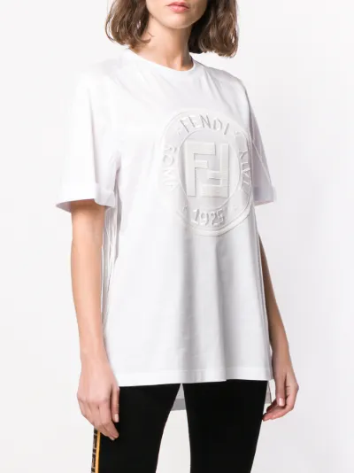 Fendi logo patch t shirt best sale