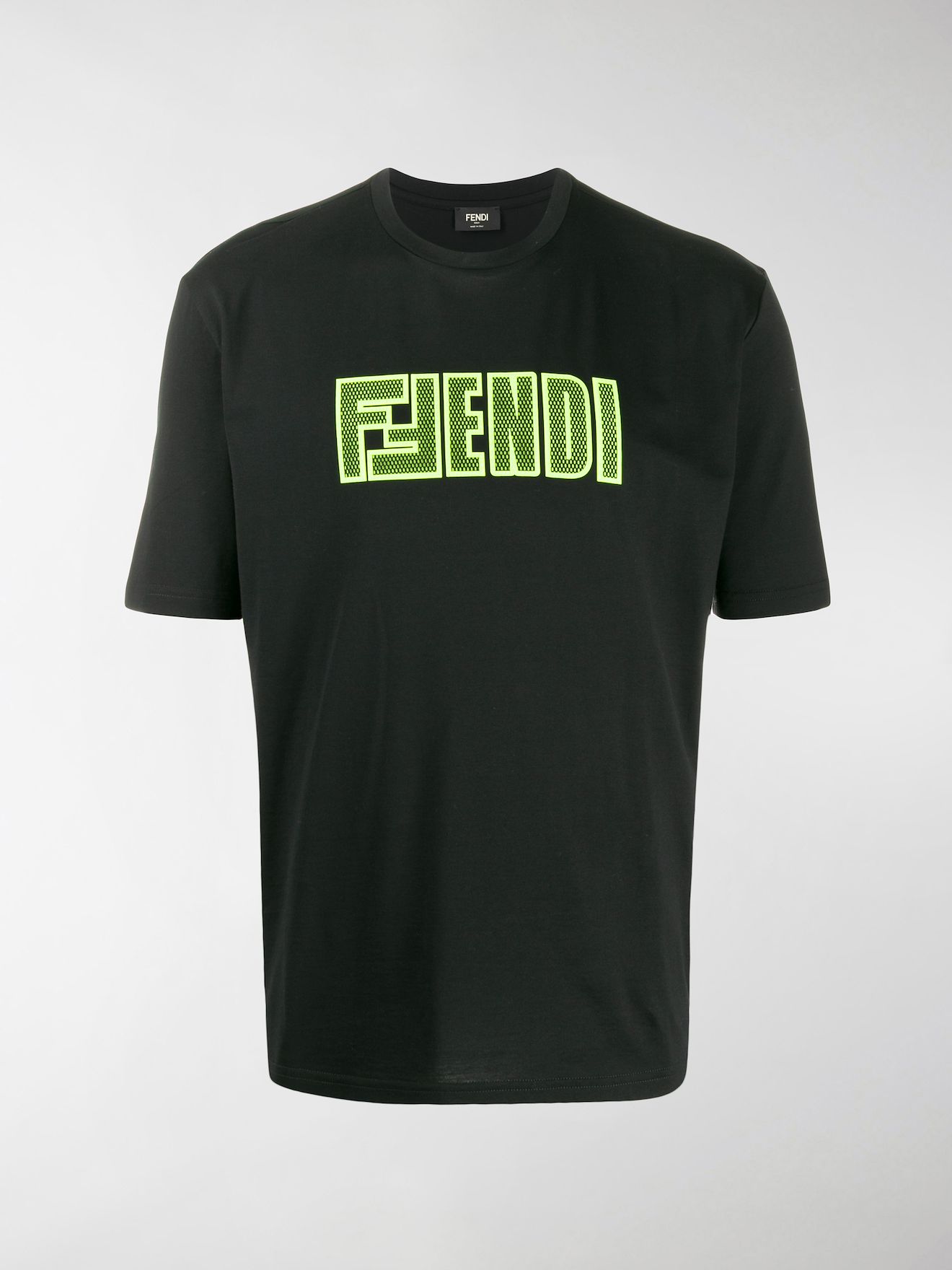 fendi logo patch t shirt