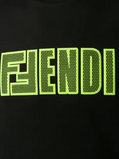 fendi logo patch t shirt