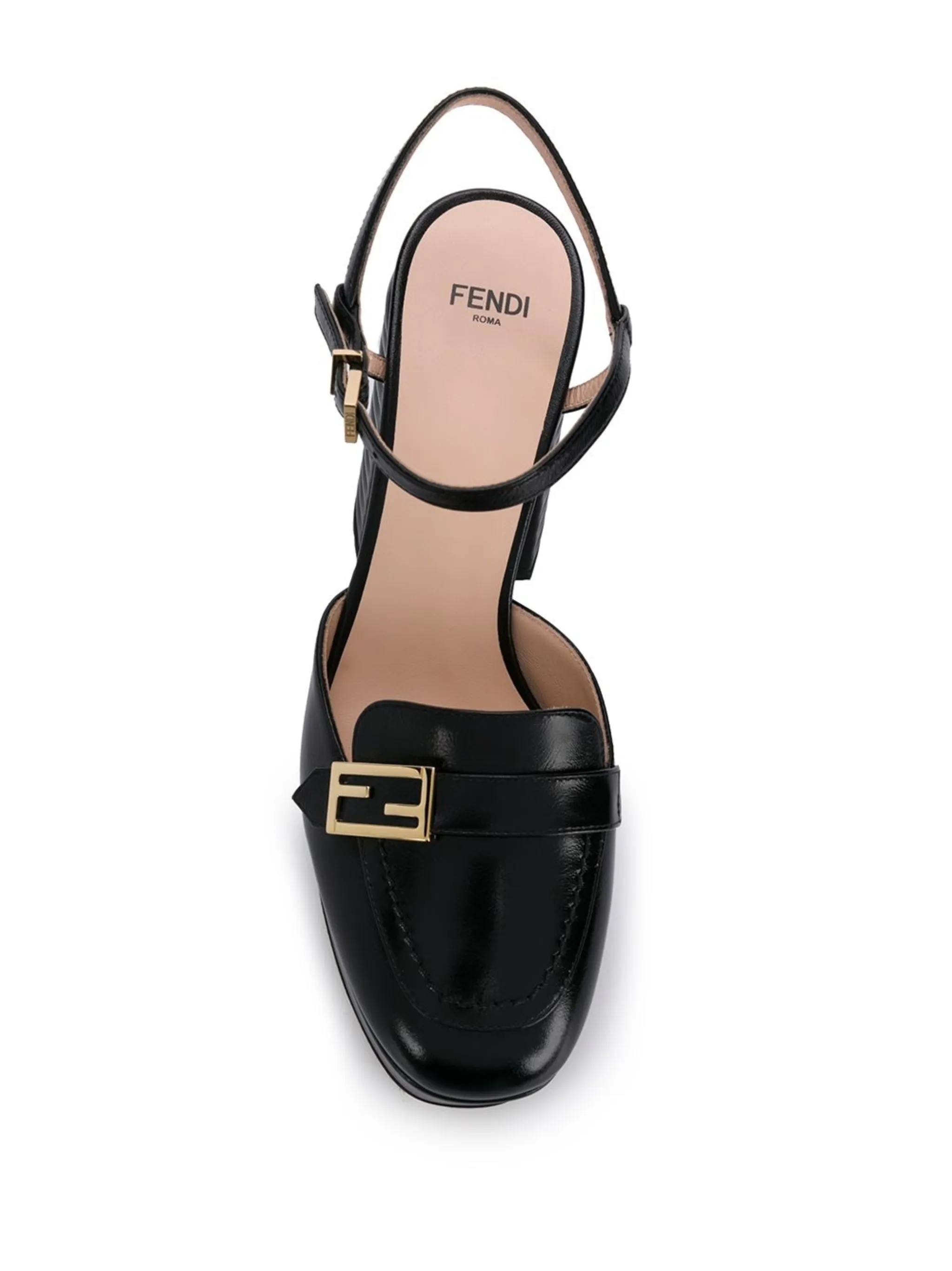 Fendi logo pumps online