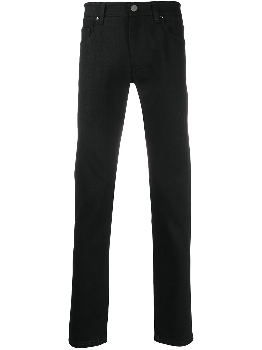 FENDI logo print straight leg jeans Eraldo FR