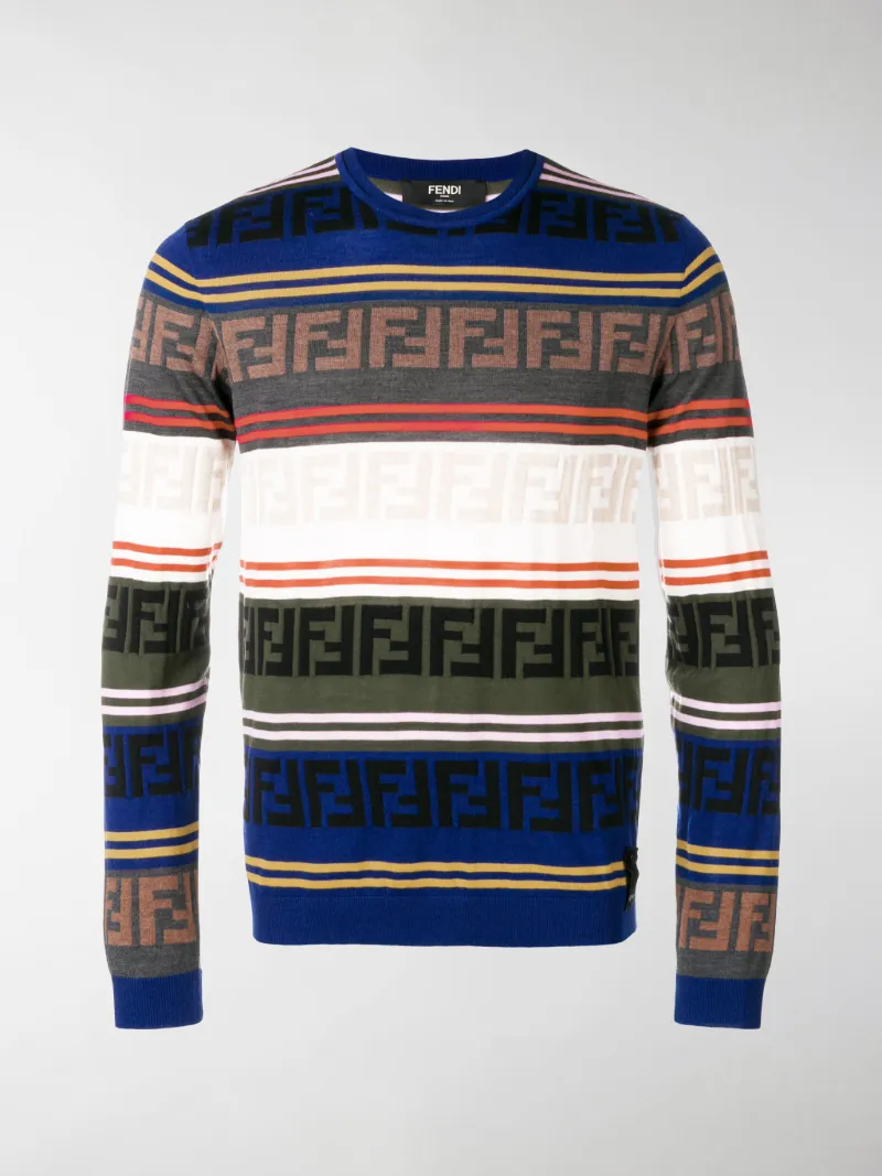 fendi striped sweater