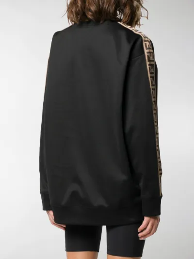 fendi tape logo sweatshirt