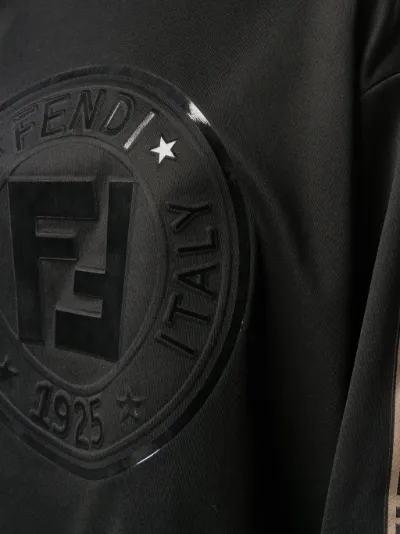 fendi tape logo sweatshirt