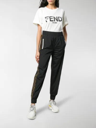 fendi logo track pants