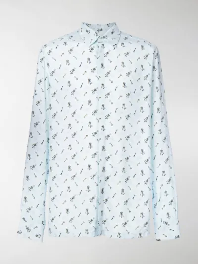 Fendi - micro printed shirt