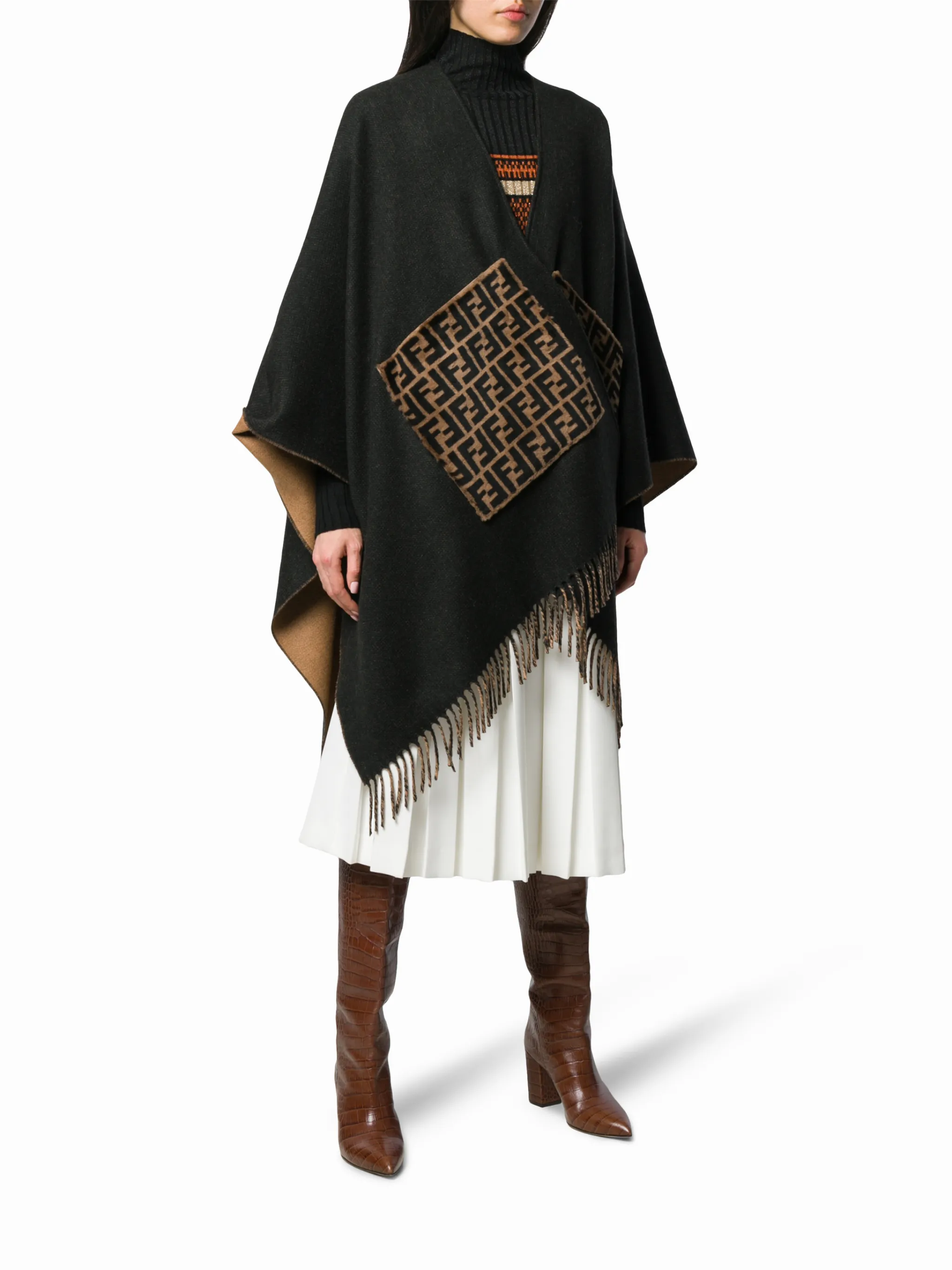 Fendi monogram poncho online