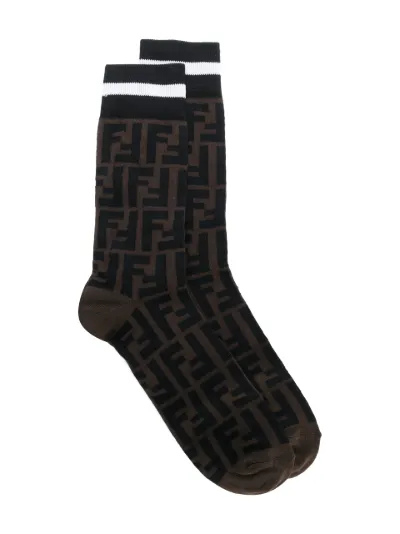 Black fendi socks best sale