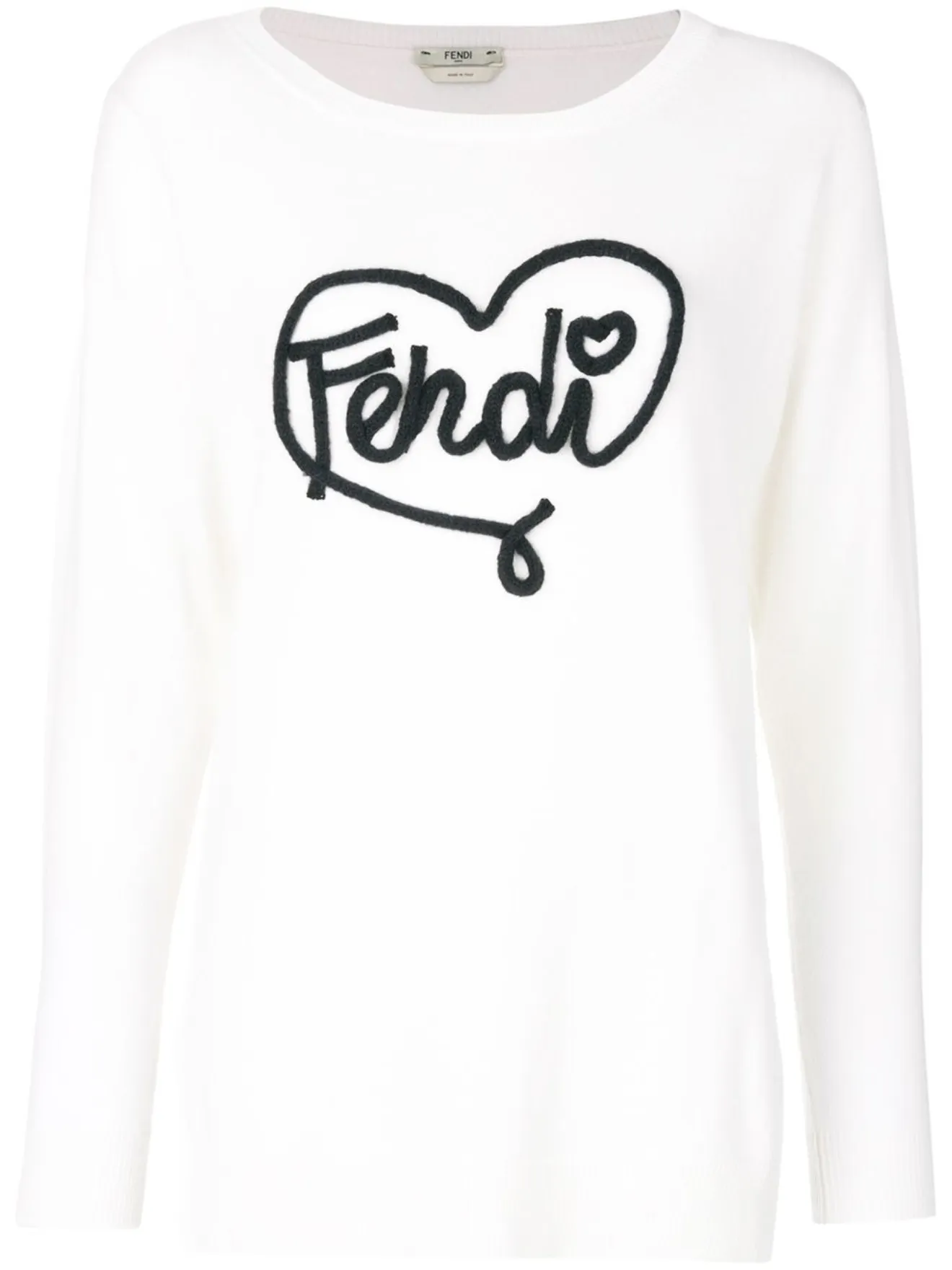 fendi heart sweater