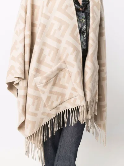 Poncho con logo FF | FENDI | Eraldo.com IT