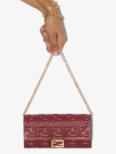 fendi continental with chain