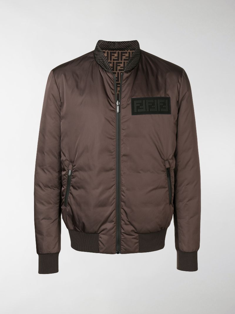 fendi reversible bomber jacket