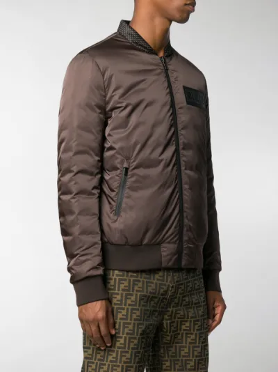 fendi reversible bomber jacket