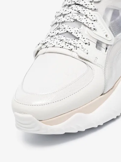 fendi sheer panels chunky sneakers